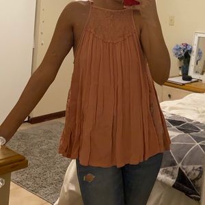 Flowy light pink shirt